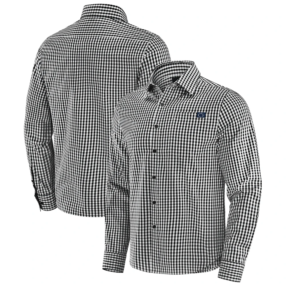 Men's J. Palmer Black Penn State Nittany Lions Dual Threat Long Sleeve Button-Up Shirt