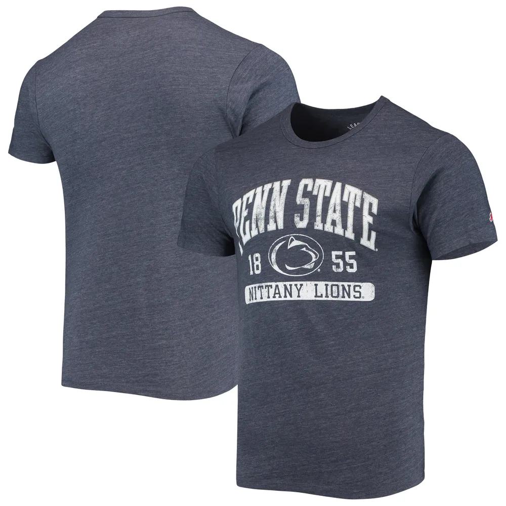 Men's League Collegiate Wear Heather Gray Penn State Nittany Lions Victory Falls Tri-Blend T-Shirt Size: Large