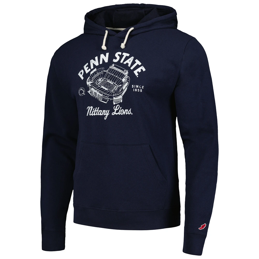 Sweat à capuche pour hommes League Collegiate Wear bleu marine Penn State Nittany Lions Stadium Essential