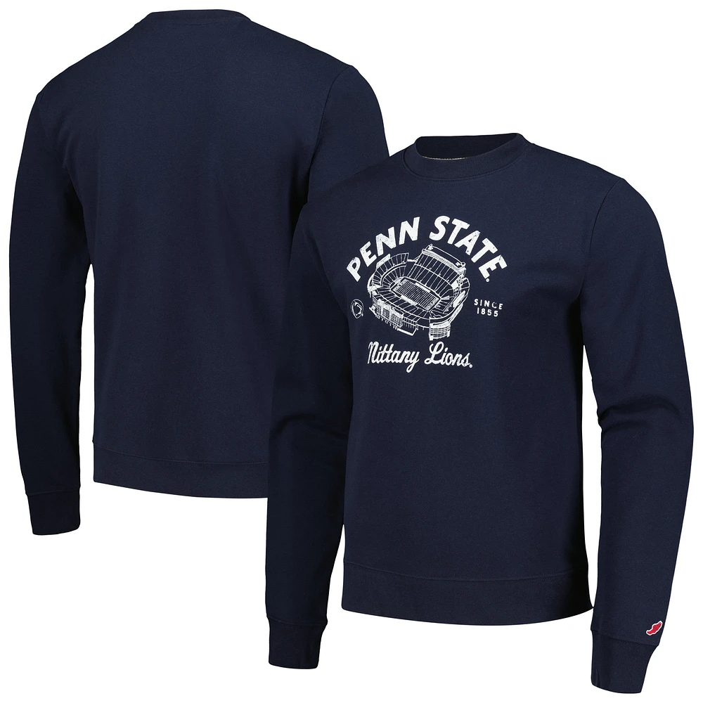 Men's League Collegiate Wear Navy Penn State Nittany Lions Stadium Essential Pullover Sweatshirt