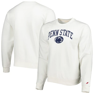 Hommes Ligue Collegiate Wear White Penn State Nittany Lions 1965 Arch Essential Sweatshirt épais