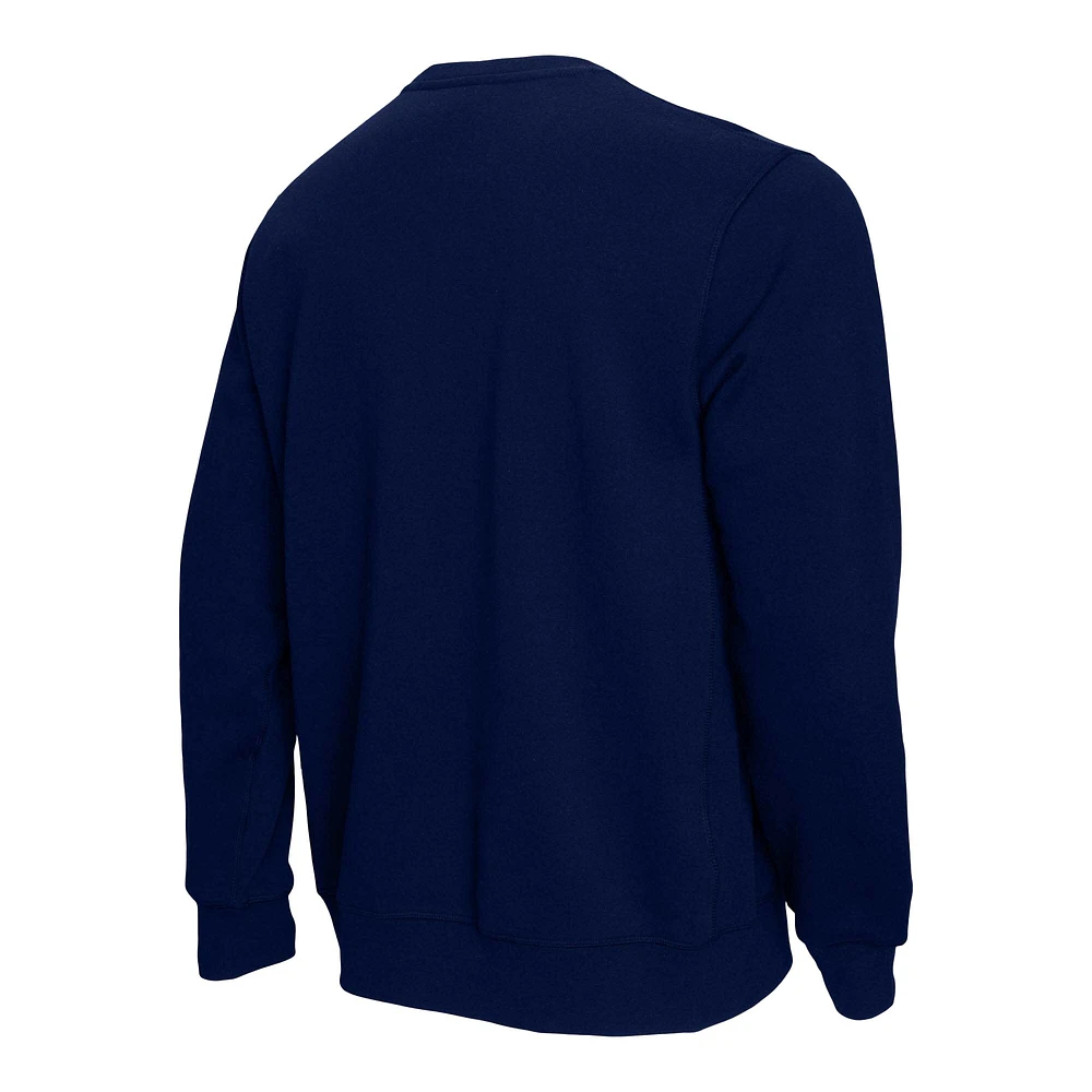 Men's Mitchell & Ness  Navy Penn State Nittany Lions Elite Script Pullover Sweatshirt
