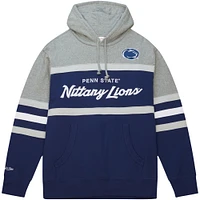 Men's Mitchell & Ness Navy Penn State Nittany Lions Head Coach Pullover Hoodie