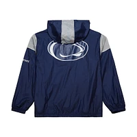 Men's Mitchell & Ness Navy Penn State Nittany Lions Team 3.0 Anorak Half-Zip Hoodie