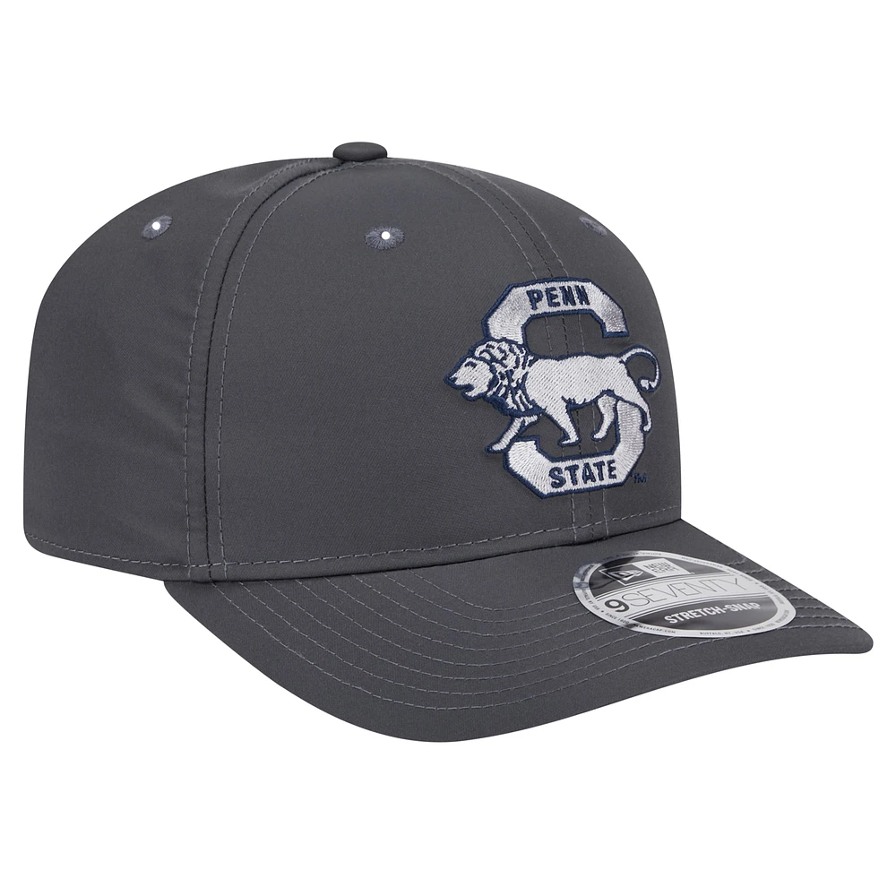 Men's New Era Charcoal Penn State Nittany Lions 9SEVENTY Stretch-Snap Hat