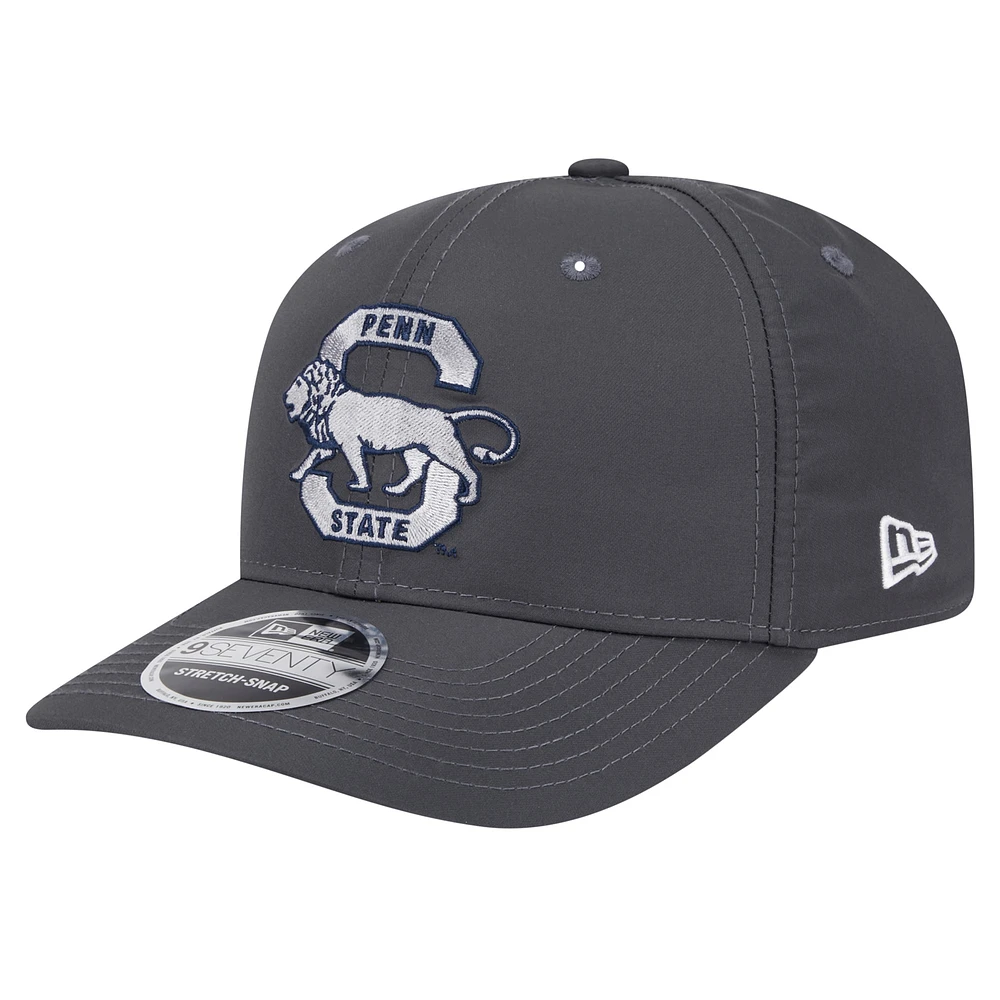 Men's New Era Charcoal Penn State Nittany Lions 9SEVENTY Stretch-Snap Hat