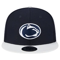 Men's New Era Navy/White Penn State Nittany Lions Two-Tone 9FIFTY Snapback Hat