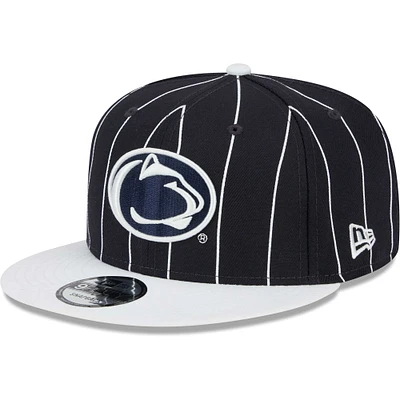 Casquette Snapback 9FIFTY Vintage Penn State Nittany Lions New Era bleu marine/blanc pour homme