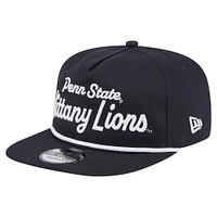Casquette snapback de golfeur New Era bleu marine Penn State Nittany Lions Adventure Team Text pour homme