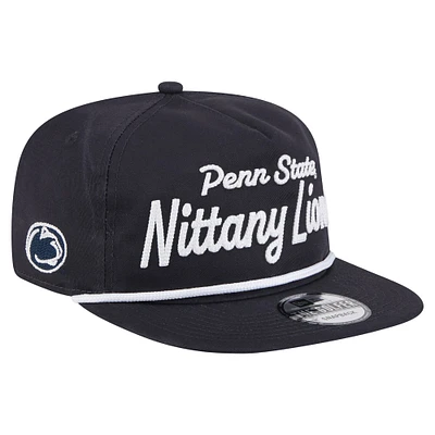 Casquette snapback de golfeur New Era bleu marine Penn State Nittany Lions Adventure Team Text pour homme