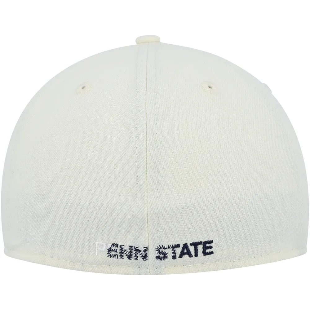 Men's New Era Penn State Nittany Lions Black & White 59FIFTY Fitted Hat