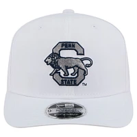 Casquette New Era blanche Penn State Nittany Lions Perform Vault 9SEVENTY extensible à boutons-pression pour homme