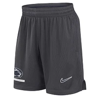 Men's Nike Anthracite Penn State Nittany Lions 2024 Sideline Performance Mesh Shorts