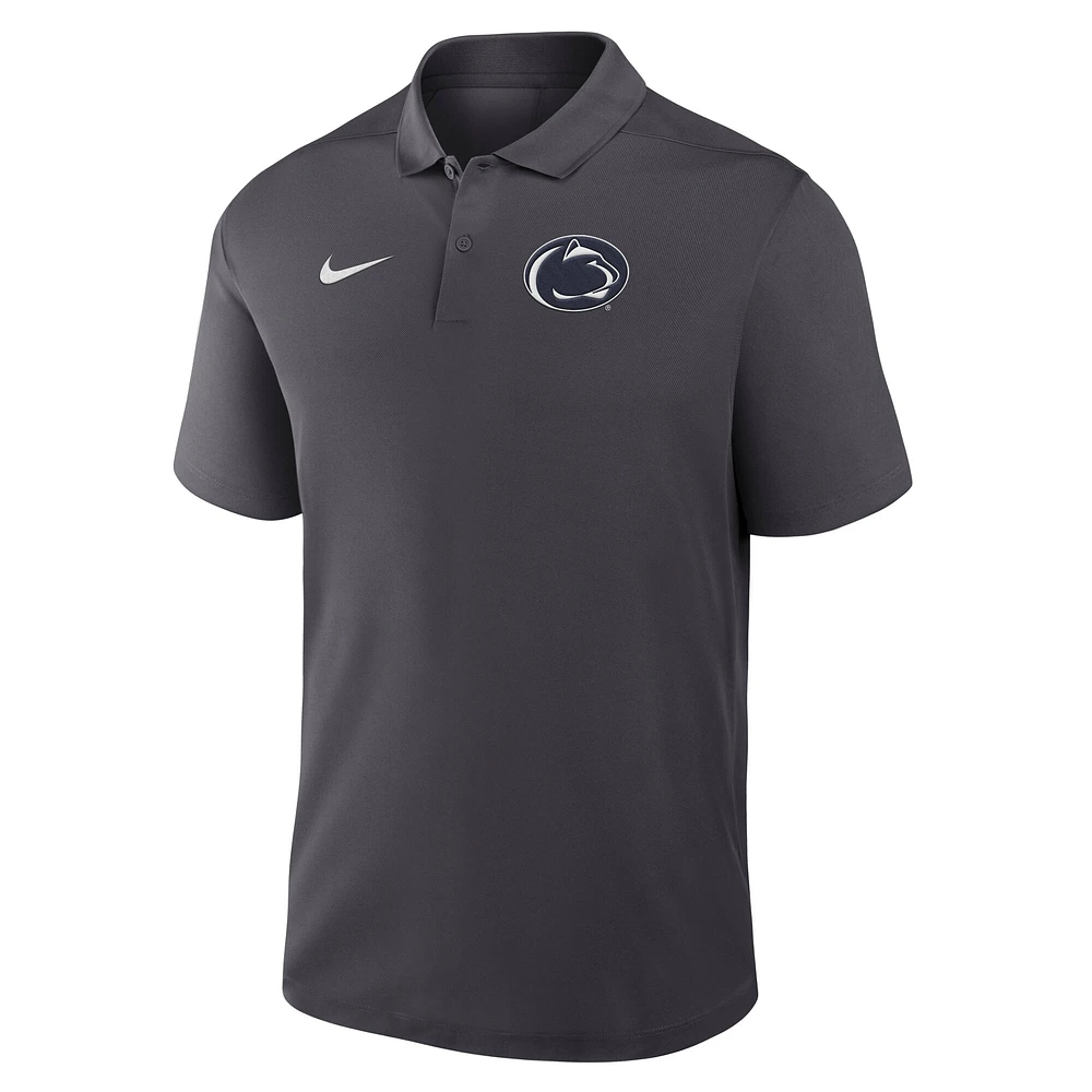 Polo Nike Anthracite Penn State Nittany Lions Primetime Victory pour homme avec logo principal