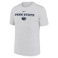 Men's Nike Ash Penn State Nittany Lions 2025 Sideline Velocity Performance T-Shirt