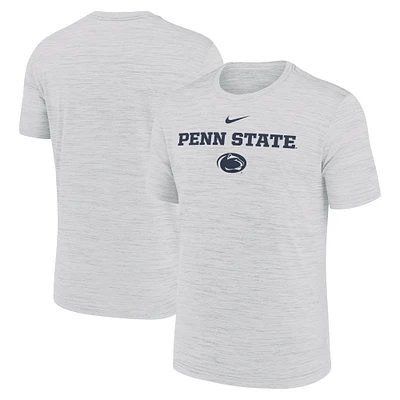 Men's Nike Ash Penn State Nittany Lions 2025 Sideline Velocity Performance T-Shirt