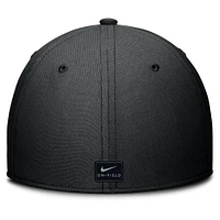 Men's Nike Black/Camo Penn State Nittany Lions 2024 Military Appreciation Rise Swoosh Performance Flex Hat