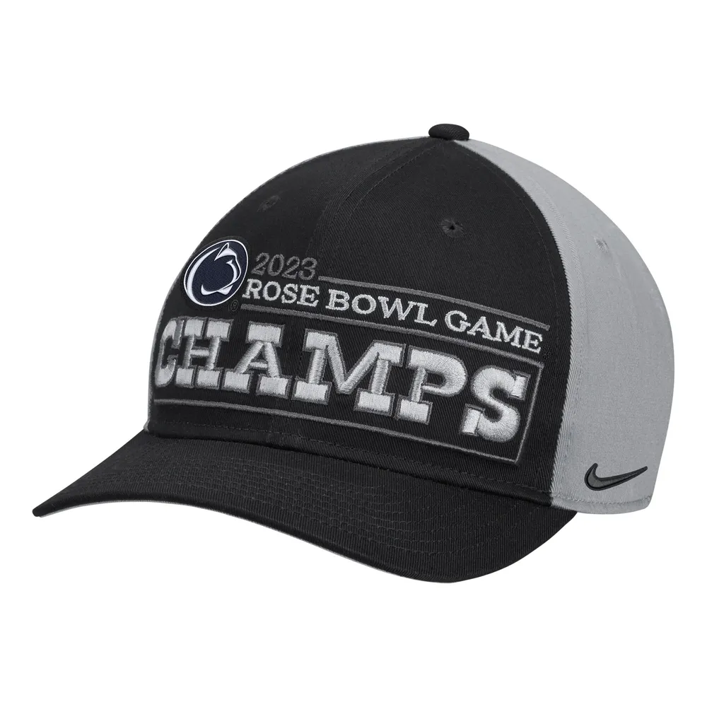 Nike Penn State Nittany Lions 2023 Rose Bowl Champions Locker Room CL99 Casquette réglable pour homme Noir