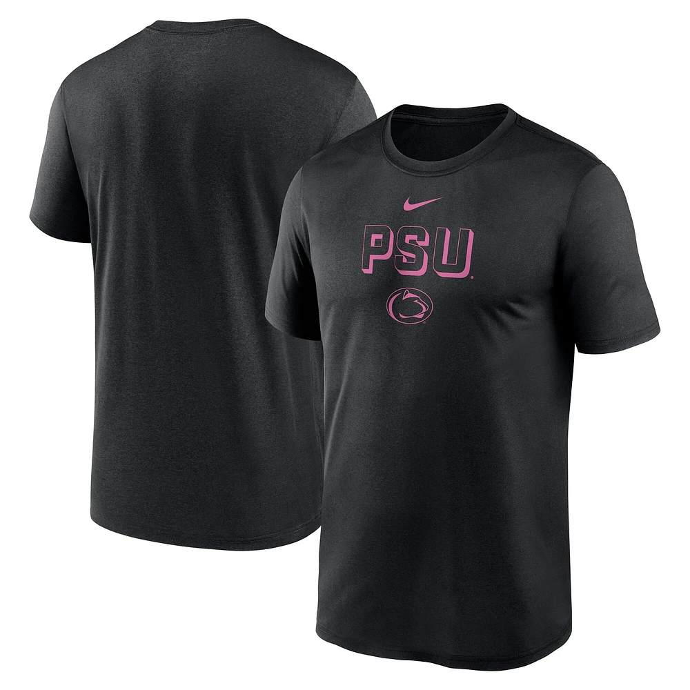 Men's Nike Black Penn State Nittany Lions 2025 Sideline Legend Performance T-Shirt