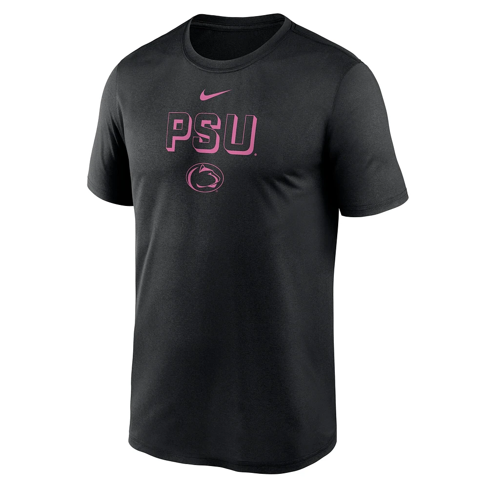 Men's Nike Black Penn State Nittany Lions 2025 Sideline Legend Performance T-Shirt