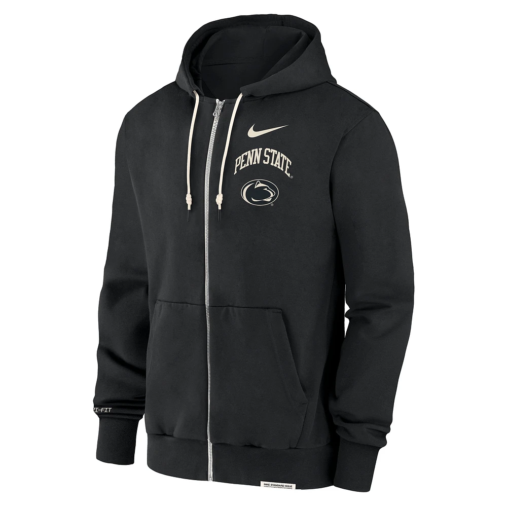 Men's Nike Black Penn State Nittany Lions On-Court Performance Full-Zip Hoodie