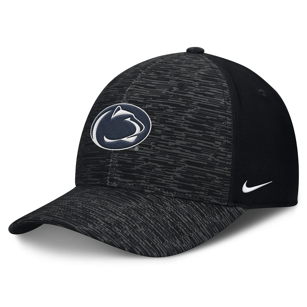 Casquette Nike Penn State Nittany Lions Velocity Flex noire pour homme
