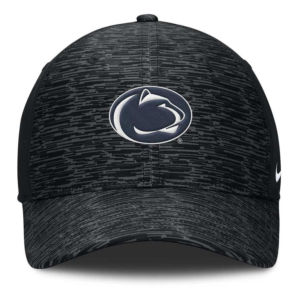 Casquette Nike Penn State Nittany Lions Velocity Flex noire pour homme