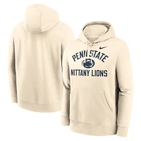 Sweat à capuche Nike Penn State Nittany Lions Arch Logo pour homme Crème