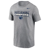T-shirt Nike gris pour homme Penn State Nittany Lions 2025 NCAA Wrestling National Champions