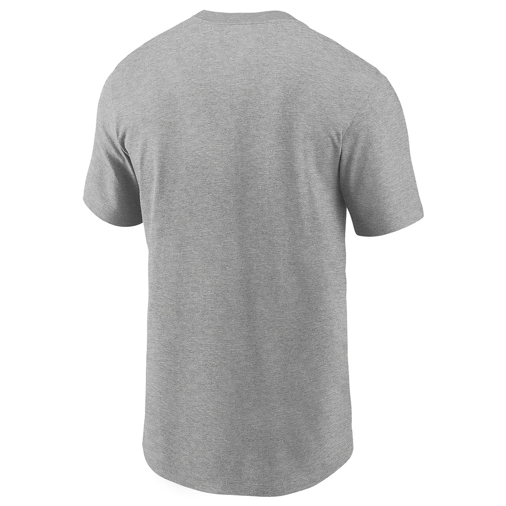 T-shirt Nike gris pour homme Penn State Nittany Lions 2025 NCAA Wrestling National Champions