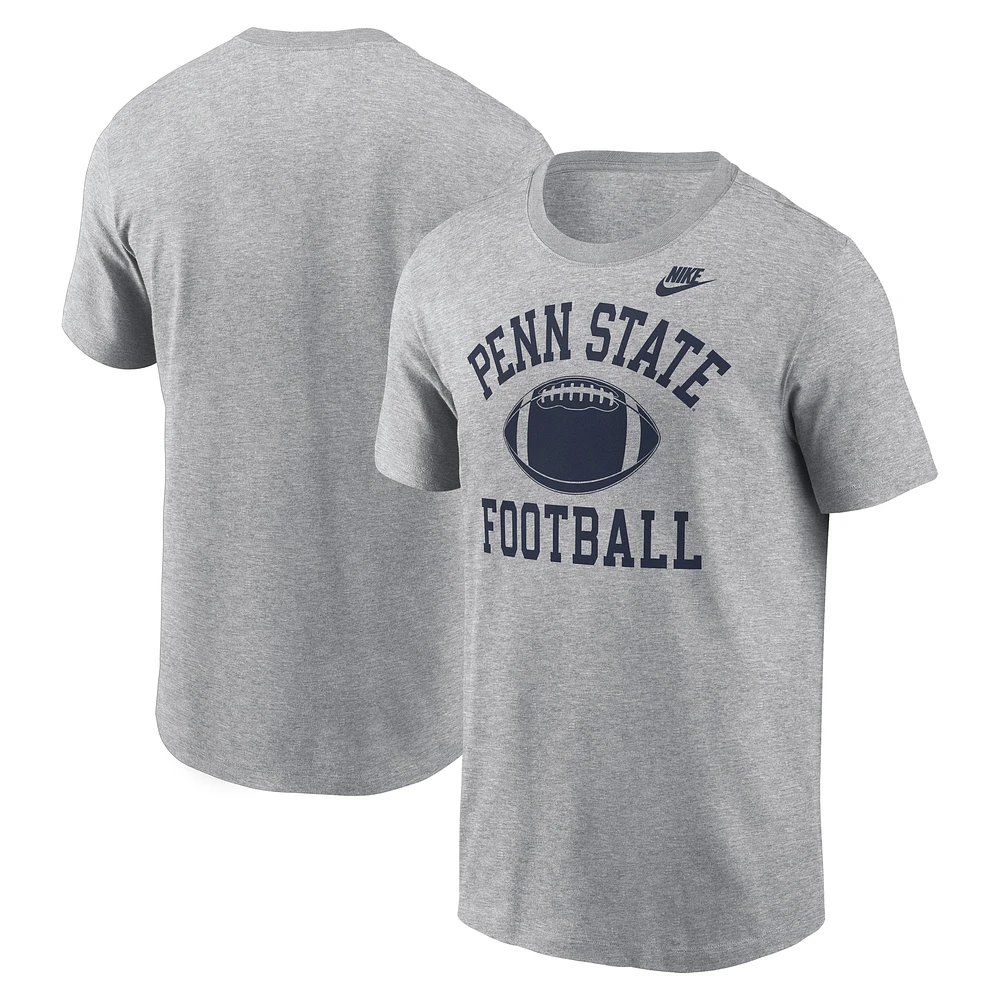 T-shirt Nike gris chiné Penn State Nittany Lions Legacy Football Icon pour homme