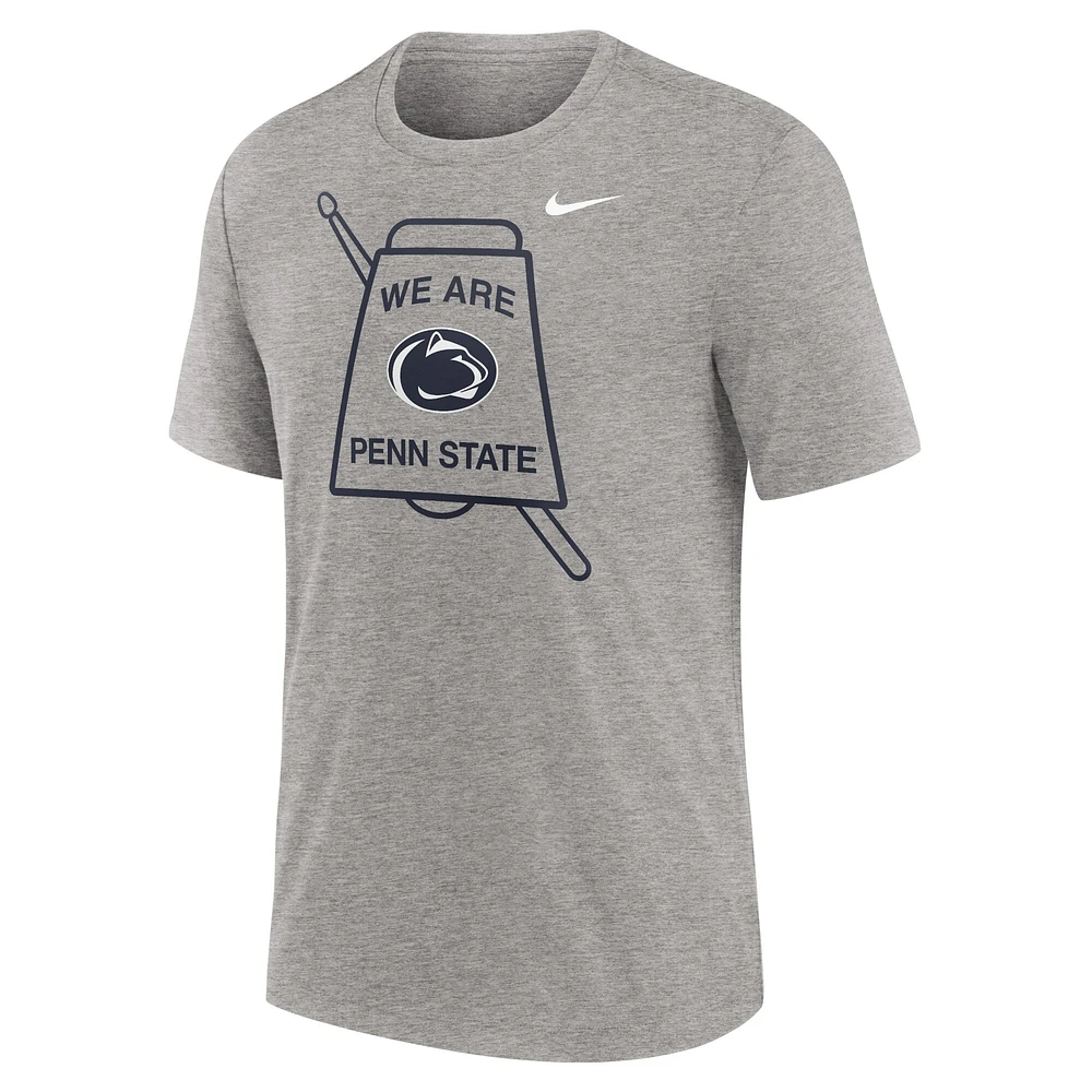 T-shirt Nike gris chiné Penn State Nittany Lions Local Campus Time Honored Tradition Tri-Blend pour homme