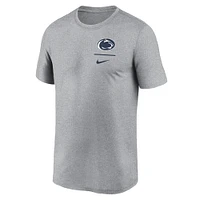 T-shirt Nike pour homme avec logo principal Penn State Nittany Lions, gris chiné