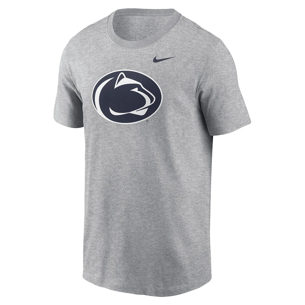 T-shirt Nike Penn State Nittany Lions Primetime Evergreen avec logo gris chiné pour homme