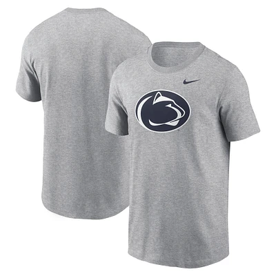 T-shirt Nike Penn State Nittany Lions Primetime Evergreen avec logo gris chiné pour homme