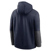 Sweat à capuche Nike bleu marine/anthracite Penn State Nittany Lions 2024 Sideline Club pour homme