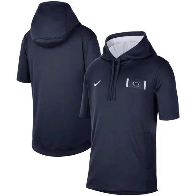 Men's Nike Royal New York Giants Sideline Showout Short Sleeve Full-Zip Hoodie