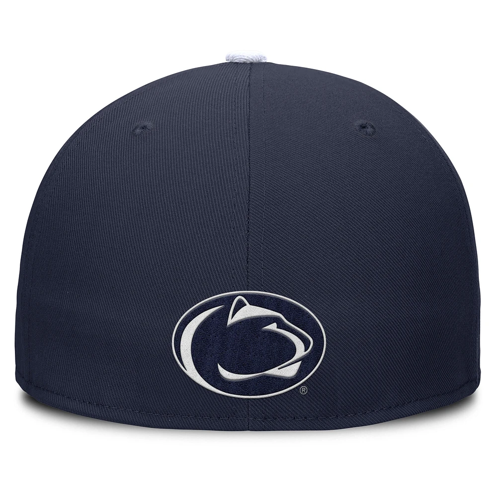 Men's Nike Navy/White Penn State Nittany Lions Two-Tone Primetime Performance Fitted Hat