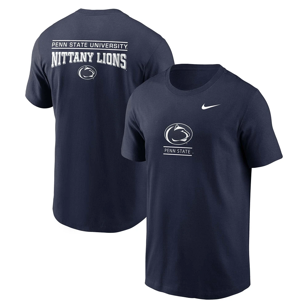 T-shirt Nike bleu marine Penn State Nittany Lions 2-Hit pour homme