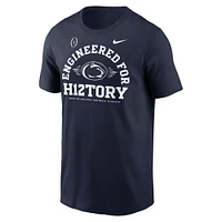 Men's Nike Navy Penn State Nittany Lions 2024 College Football Playoff Engineered for History T-Shirt