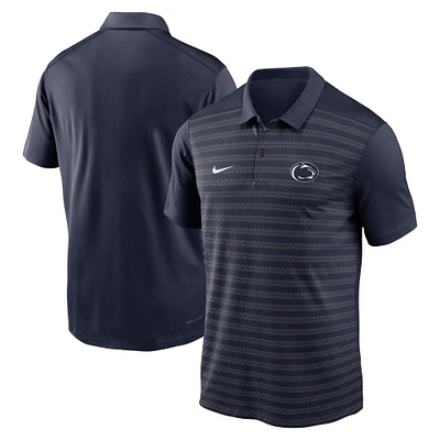 Polo de performance ligne touche des entraîneurs début saison 2024 Nike Navy Penn State Nittany Lions pour hommes