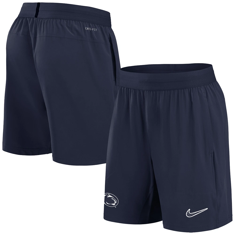 Short Nike bleu marine Penn State Nittany Lions 2024 Sideline Performance pour homme