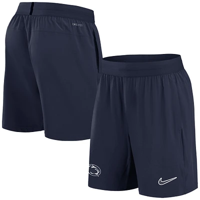 Men's Nike Navy Penn State Nittany Lions 2024 Sideline Performance Shorts