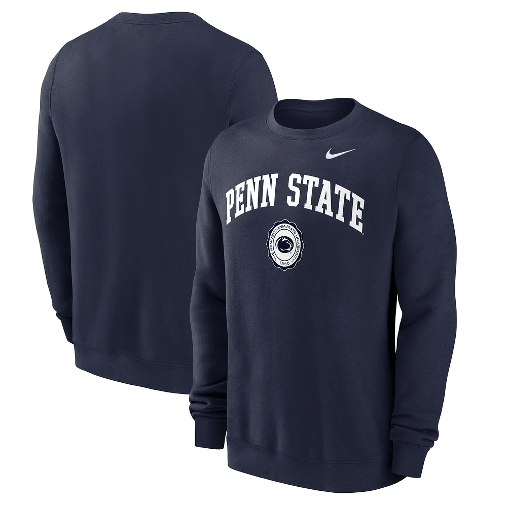 Sweat-shirt à capuche Nike Penn State Nittany Lions Arched Seal bleu marine pour homme