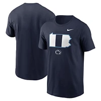 T-shirt Nike bleu marine Penn State Nittany Lions Campus Shape pour homme