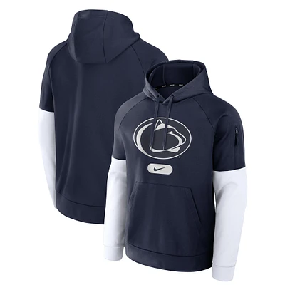 Sweat à capuche Nike Penn State Nittany Lions Fitness Performance pour homme bleu marine