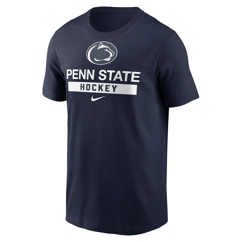 T-shirt Nike pour homme, bleu marine, Penn State, Nittany Lions, Hockey Sport Drop