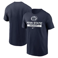 T-shirt Nike pour homme, bleu marine, Penn State, Nittany Lions, hockey sur glace, sport