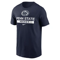 T-shirt Nike pour homme, bleu marine, Penn State, Nittany Lions, hockey sur glace, sport