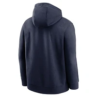 Sweat à capuche Nike Penn State Nittany Lions Lacrosse Stacked Fleece bleu marine pour homme